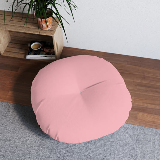 Round Tufted Floor Pillow - Cherry Blossom