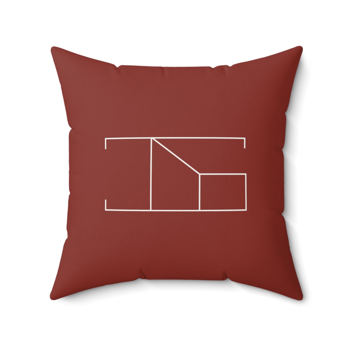 Faux Suede Pillow - Burnt Umber