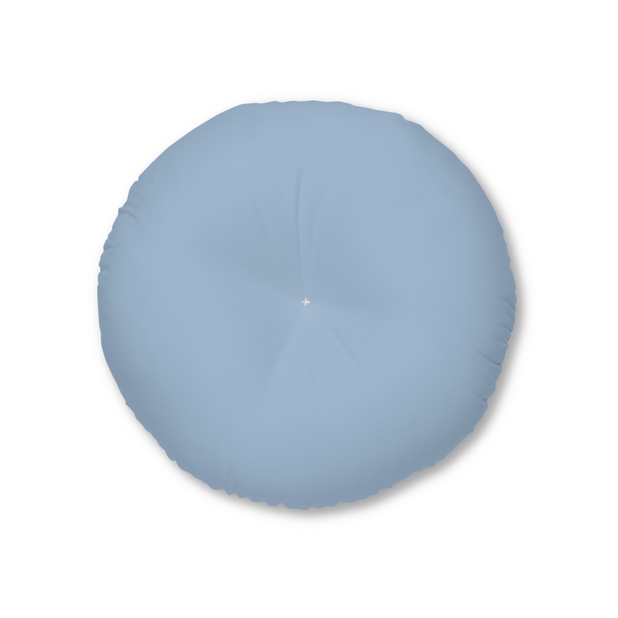 Round Tufted Floor Pillow - Blue Mist