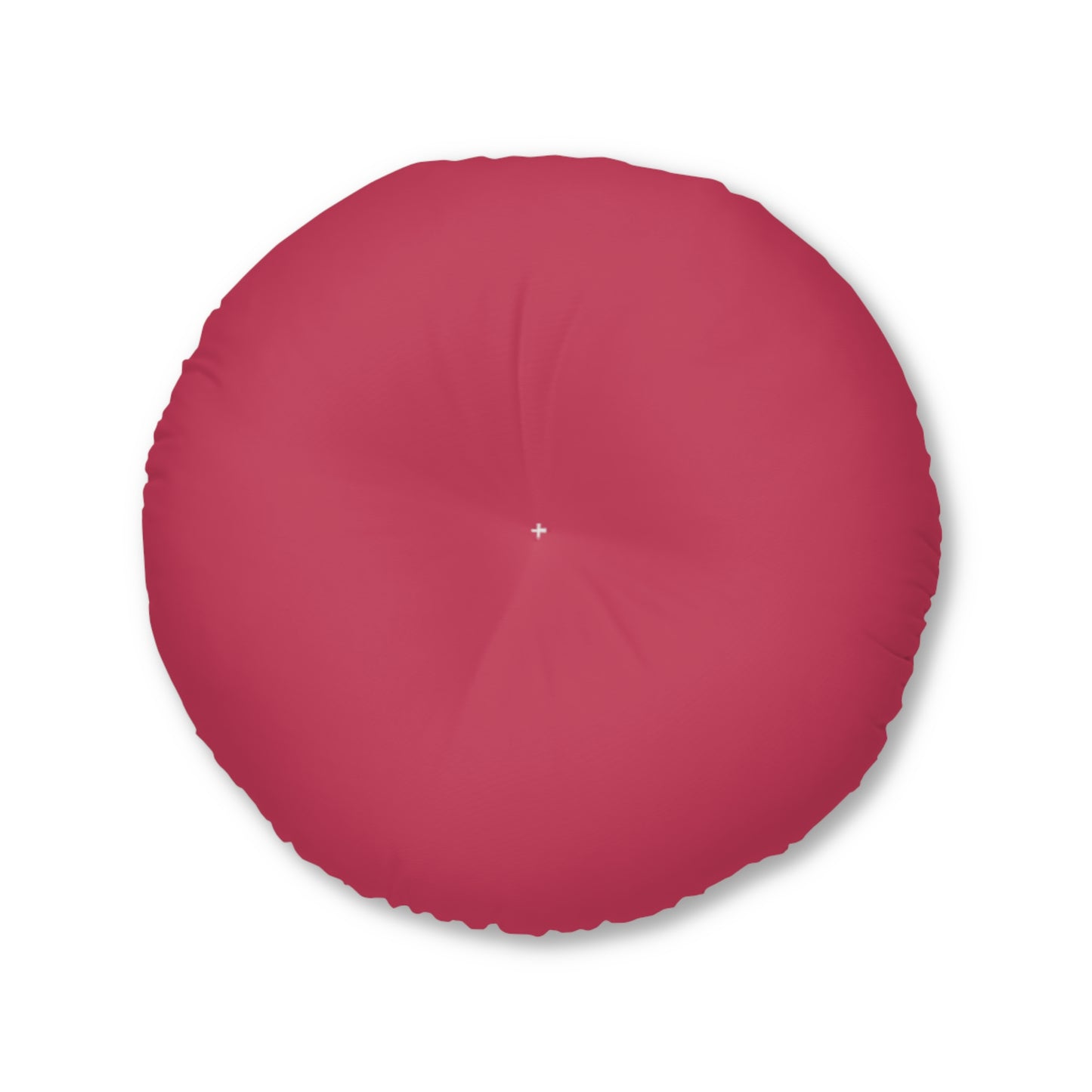 Round Tufted Floor Pillow - Cerise