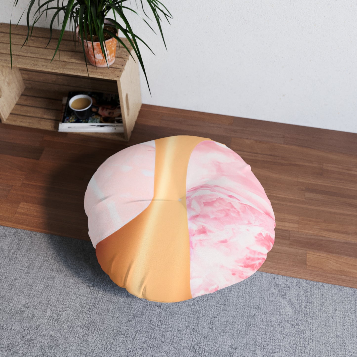 Mirage Collection - Round Tufted Floor Pillow