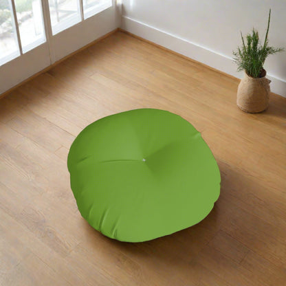 Round Tufted Floor Pillow - Matcha