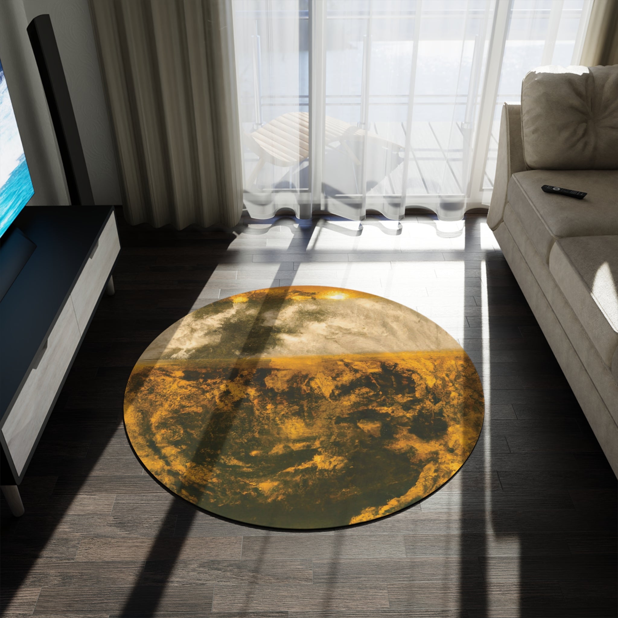 Gilded Twilight Collection - Round Rug