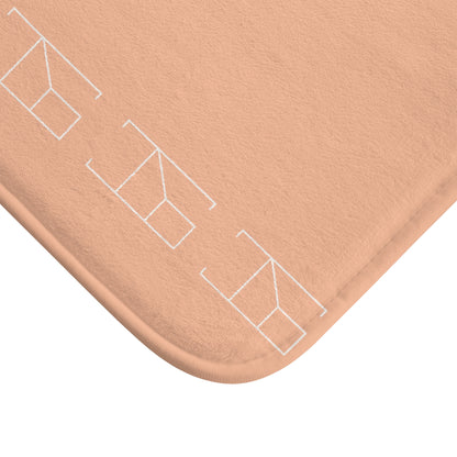 Memory Foam Bath Mat - Peach