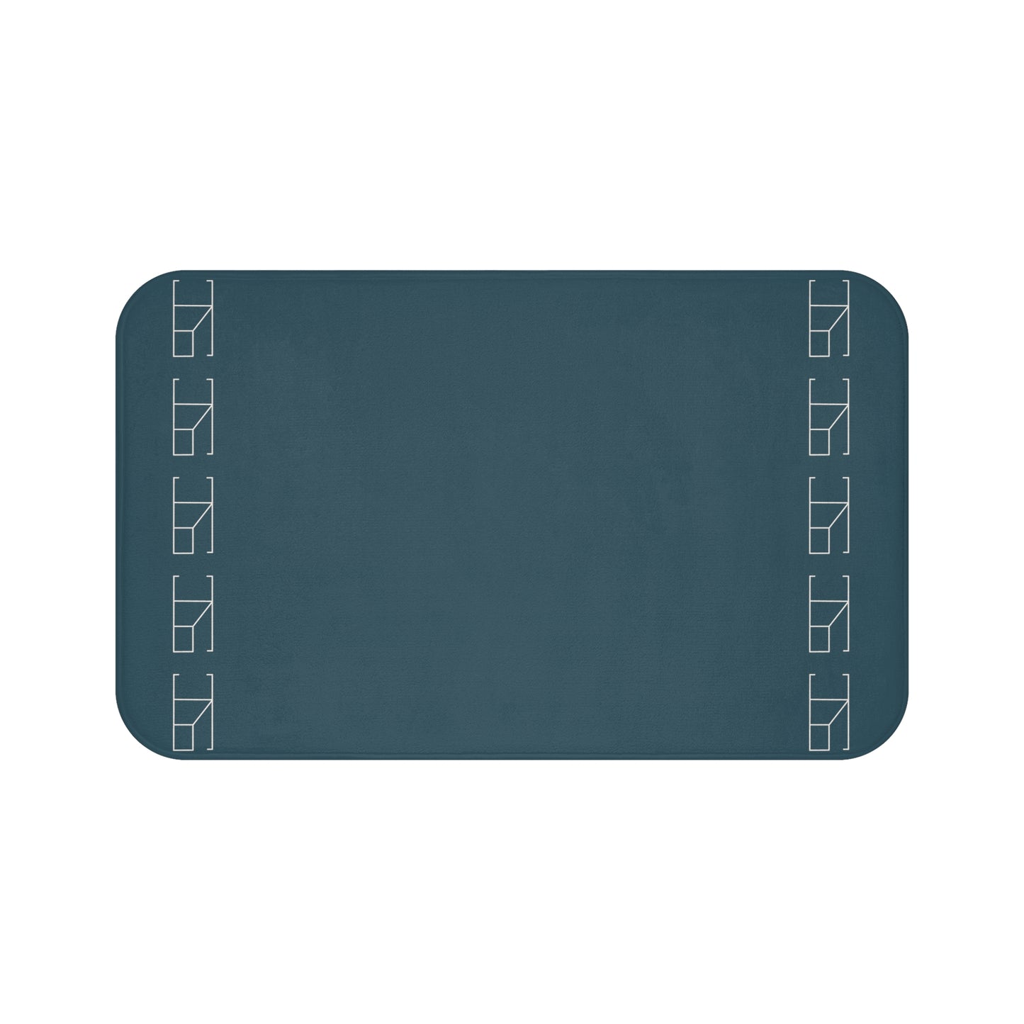 Memory Foam Bath Mat - Steel Blue