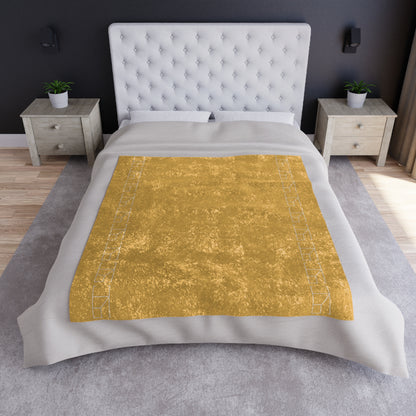 Velveteen Blanket - Hunyadi Yellow