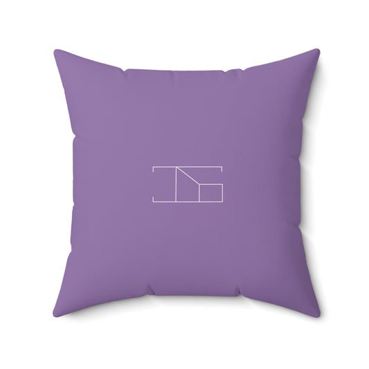 Faux Suede Throw Pillow - Mountain's Lavender