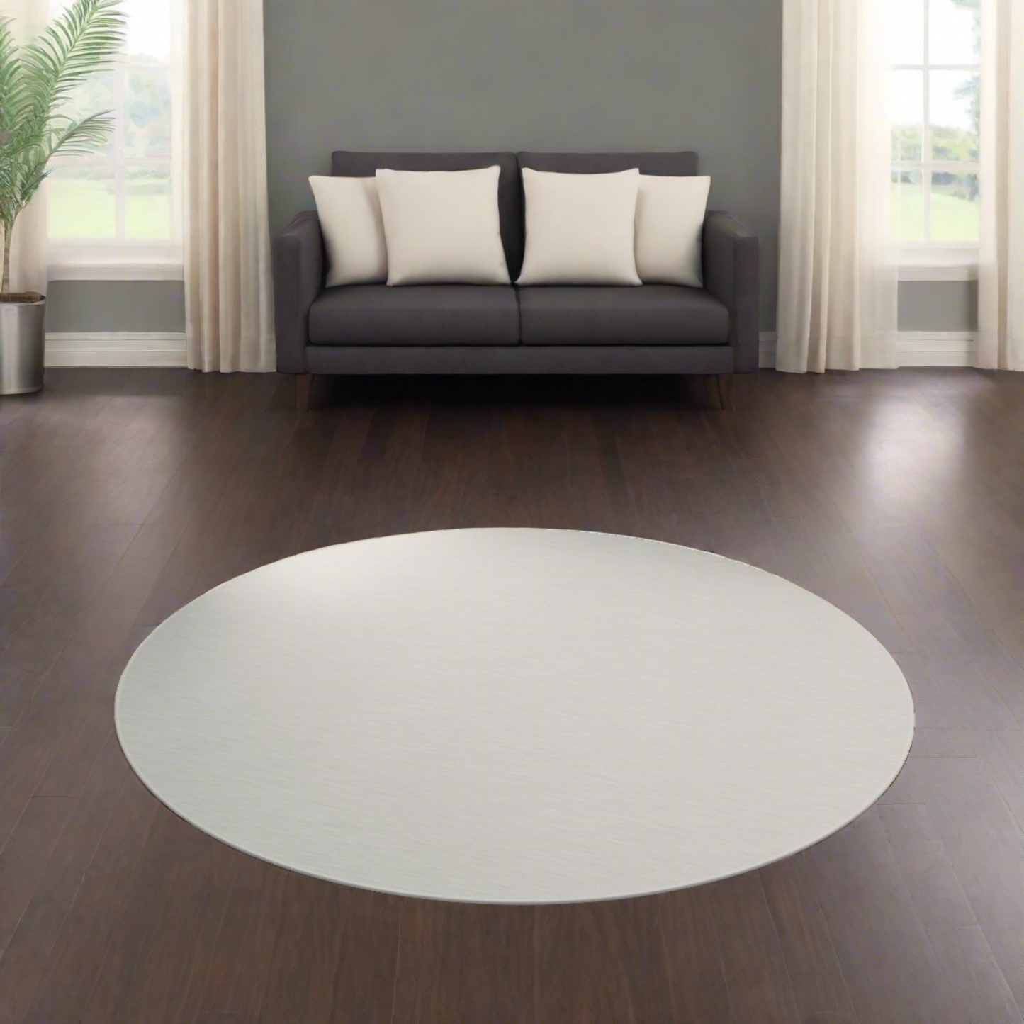 Round Rug - Bone White