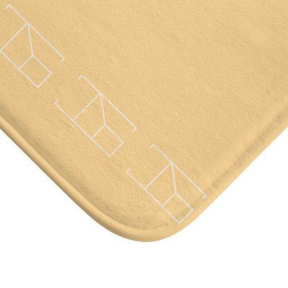 Memory Foam Bath Mat - Yellow Sunrise