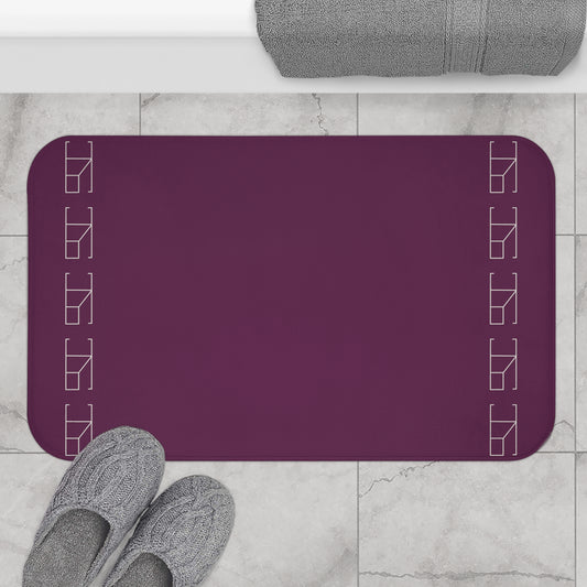 Memory Foam Bath Mat - Plum Wine