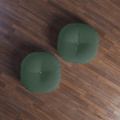 Round Tufted Floor Pillow - Forest Oliva