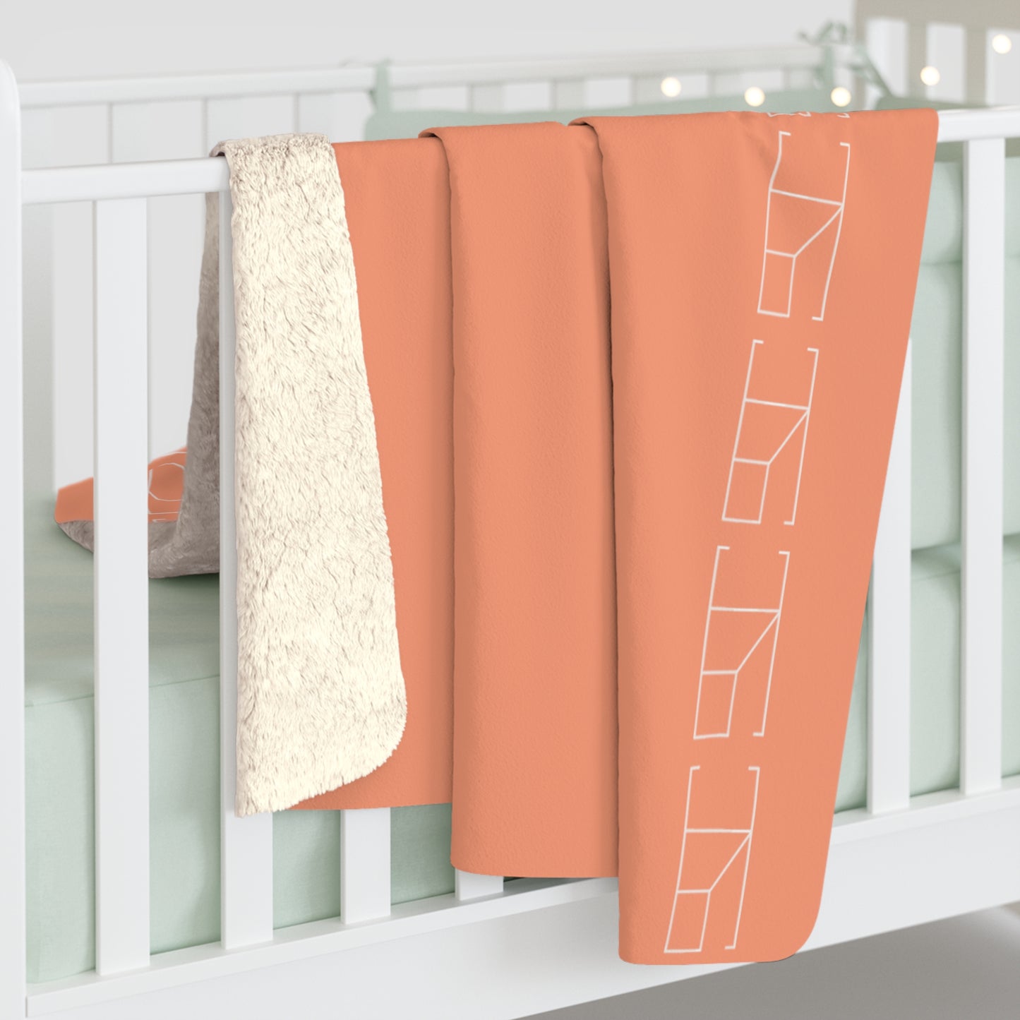 Sherpa Fleece Blanket - Tangerine