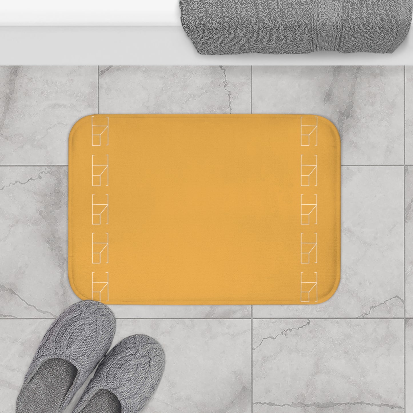 Memory Foam Bath Mat - Hunyadi Orange