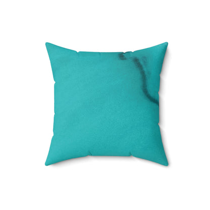 Azure Alchemy Collection - Faux Suede Throw Pillow