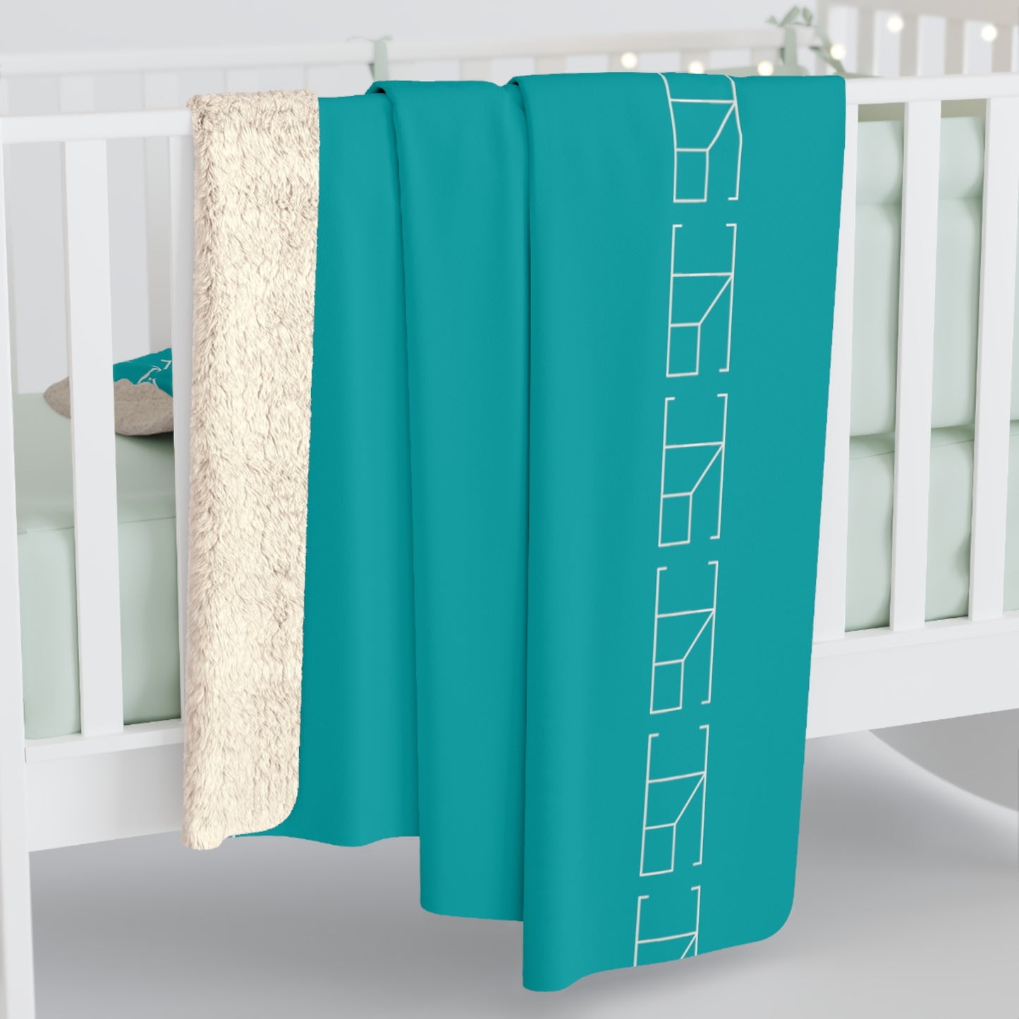 Sherpa Fleece Blanket - Verdigris