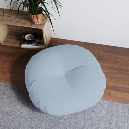 Round Tufted Floor Pillow - Pearl Mist