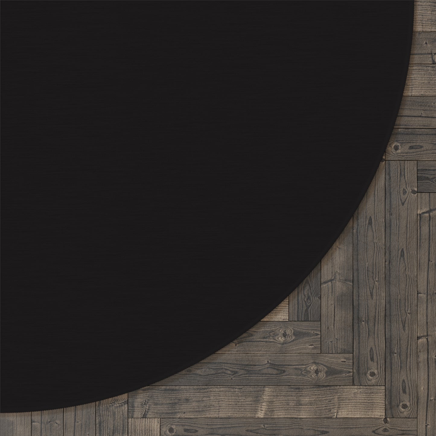 Round Rug - Obsidian Noir