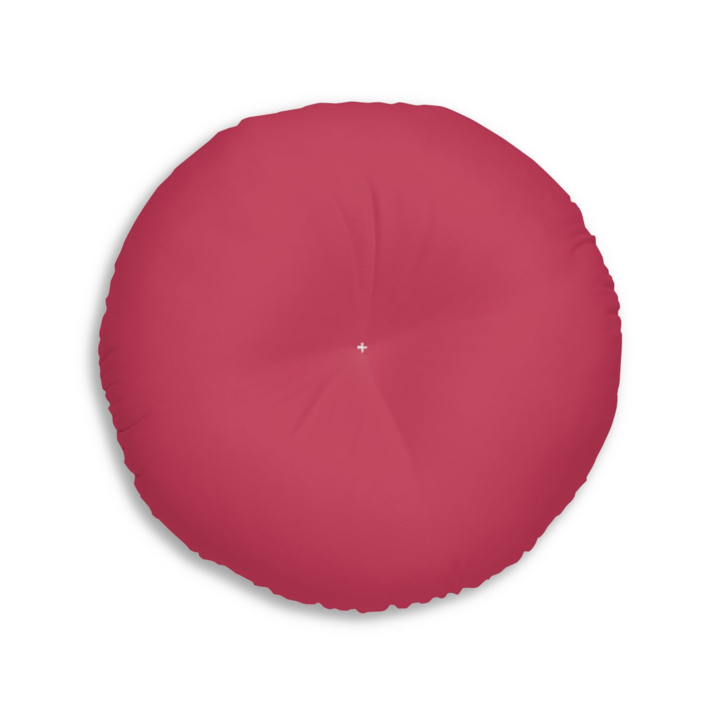 Round Tufted Floor Pillow - Cerise