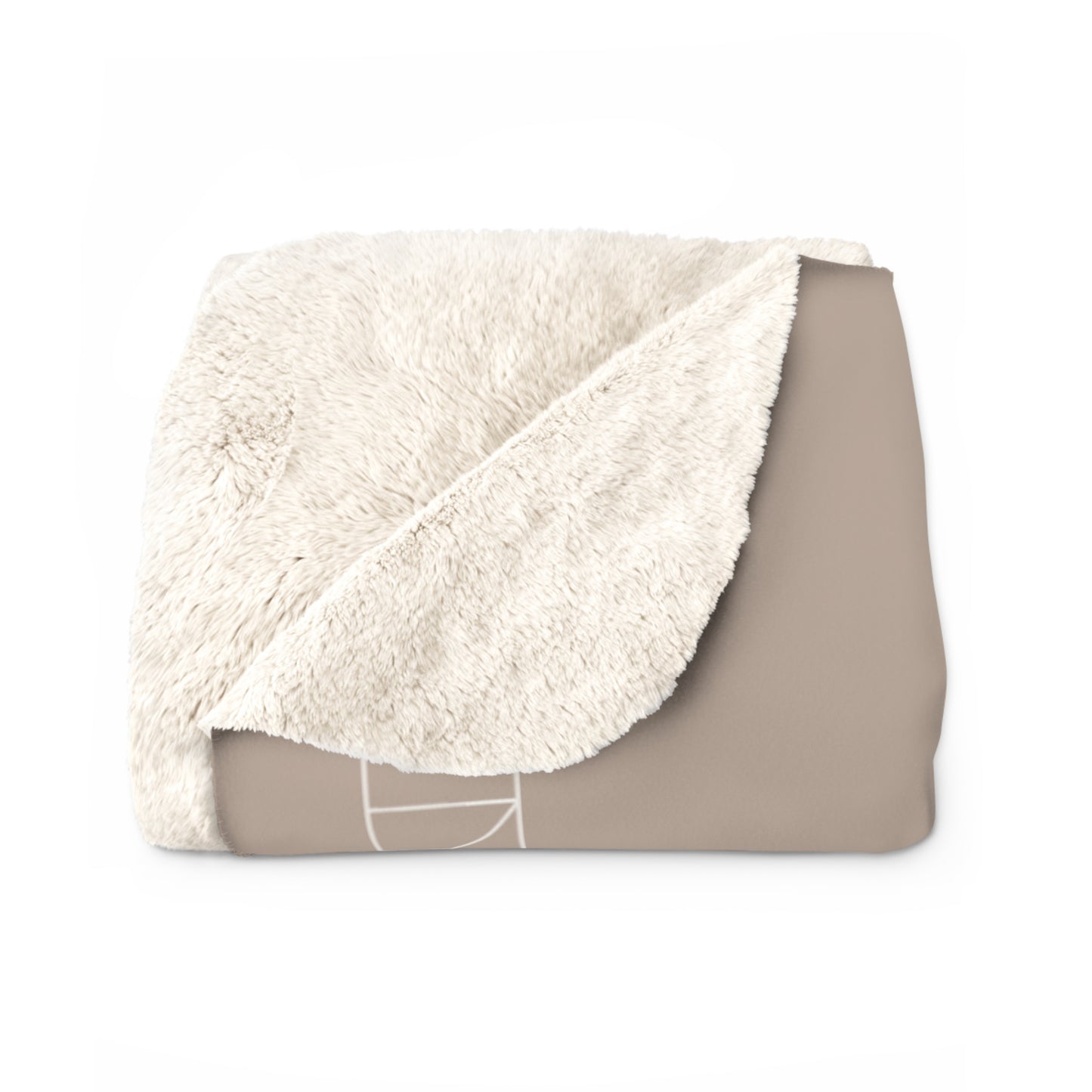 Sherpa Fleece Blanket - Desert Khaki