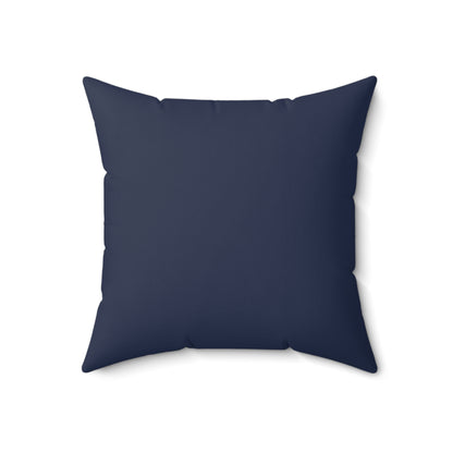 Faux Suede Throw Pillow - Night Cobalt