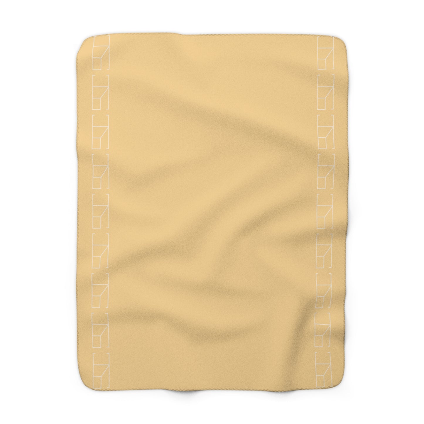 Sherpa Fleece Blanket - Yellow Sunrise