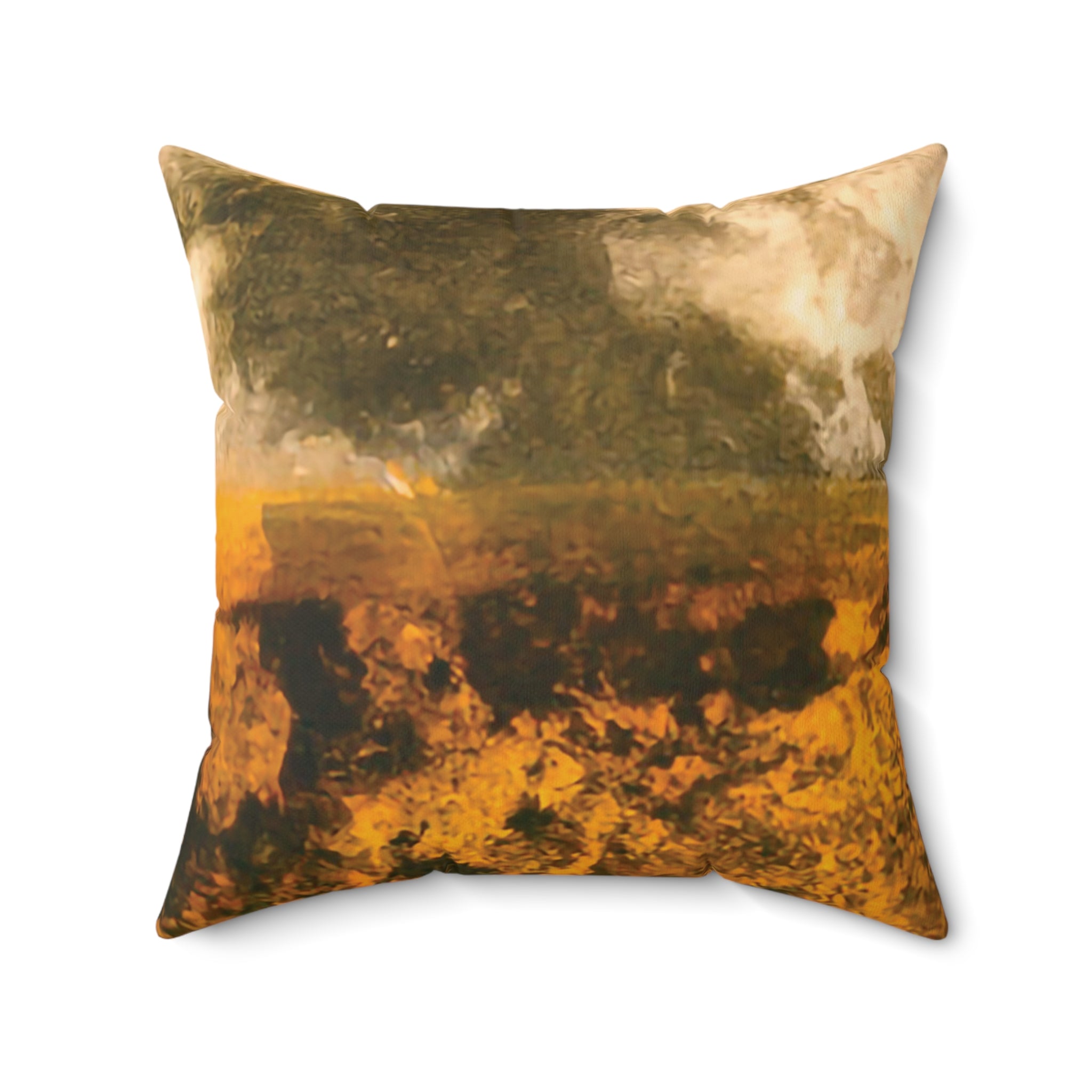 Gilded Twilight Collection - Faux Suede Square Throw Pillow