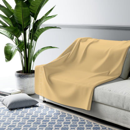 Sherpa Fleece Blanket - Yellow Sunrise