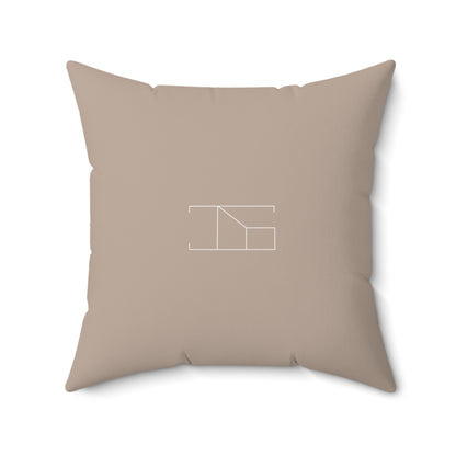 Faux Suede Throw Pillow - Desert Khaki