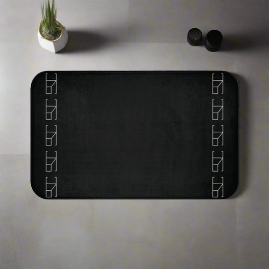 Memory Foam Bath Mat - Obsidian Noir