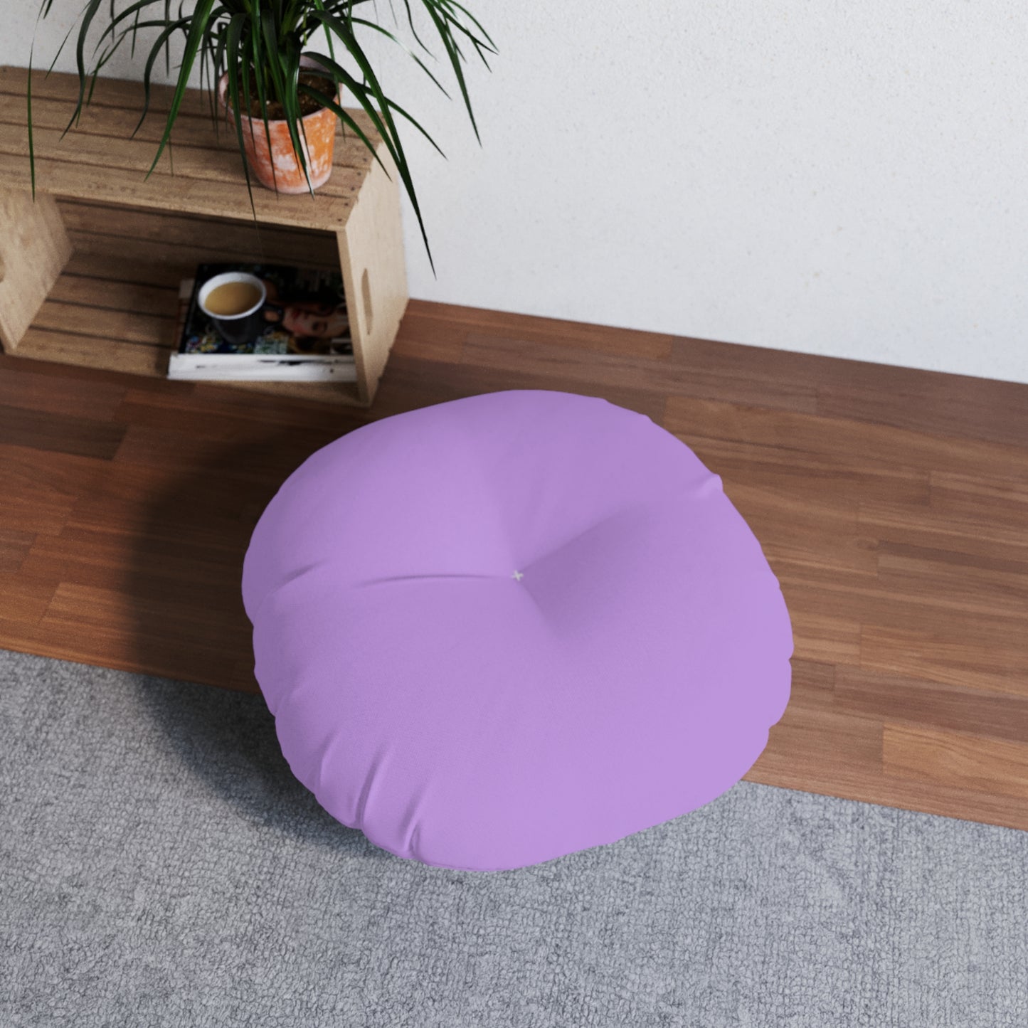 Round Tufted Floor Pillow - Glicine