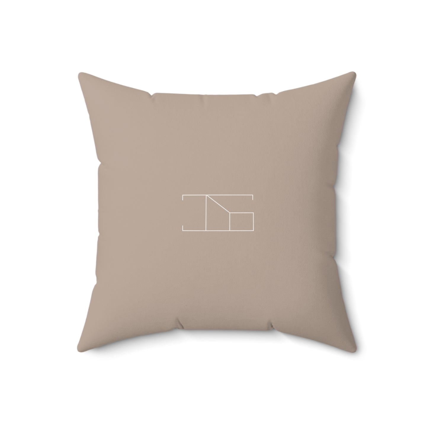 Faux Suede Throw Pillow - Desert Khaki