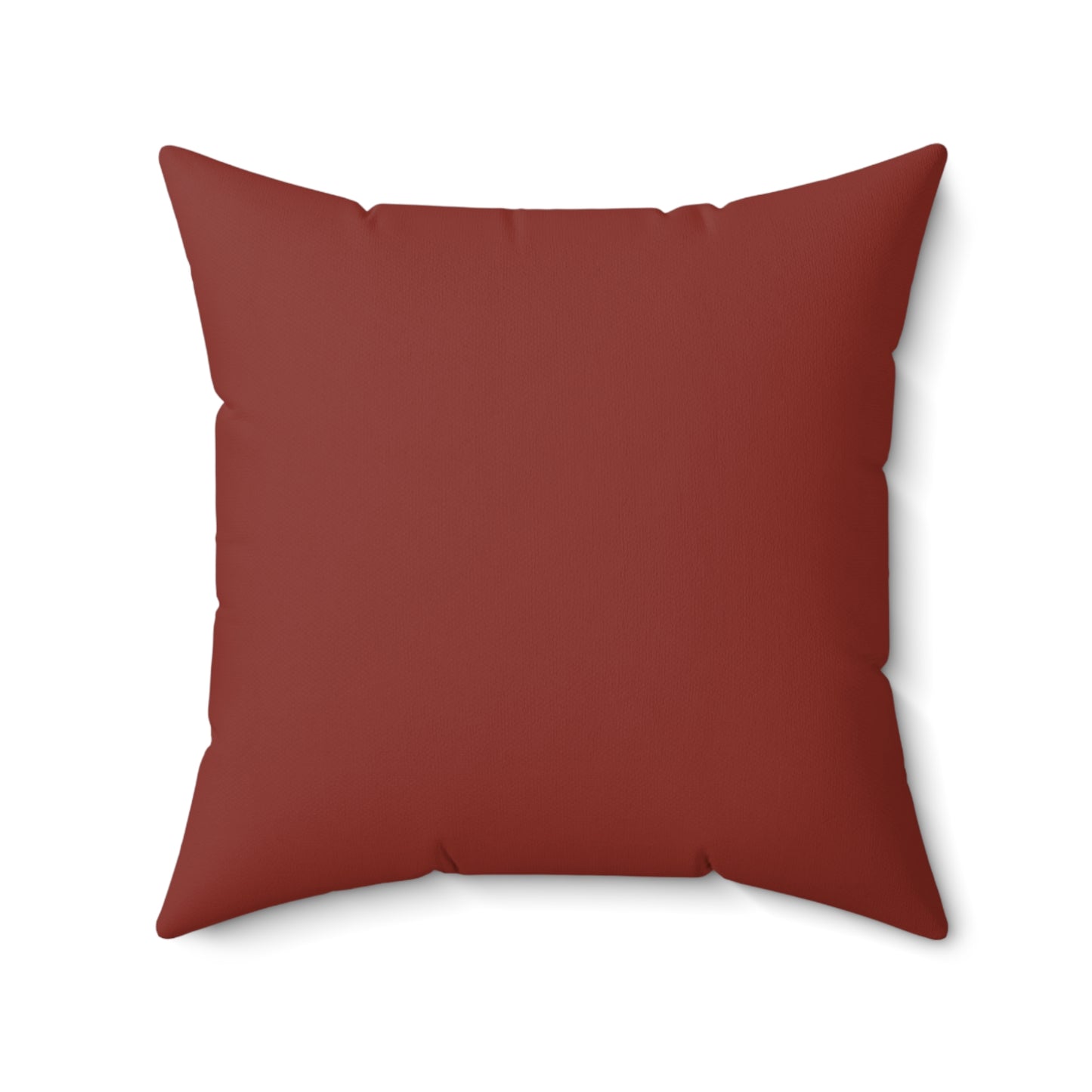 Faux Suede Throw Pillow - Burnt Umber