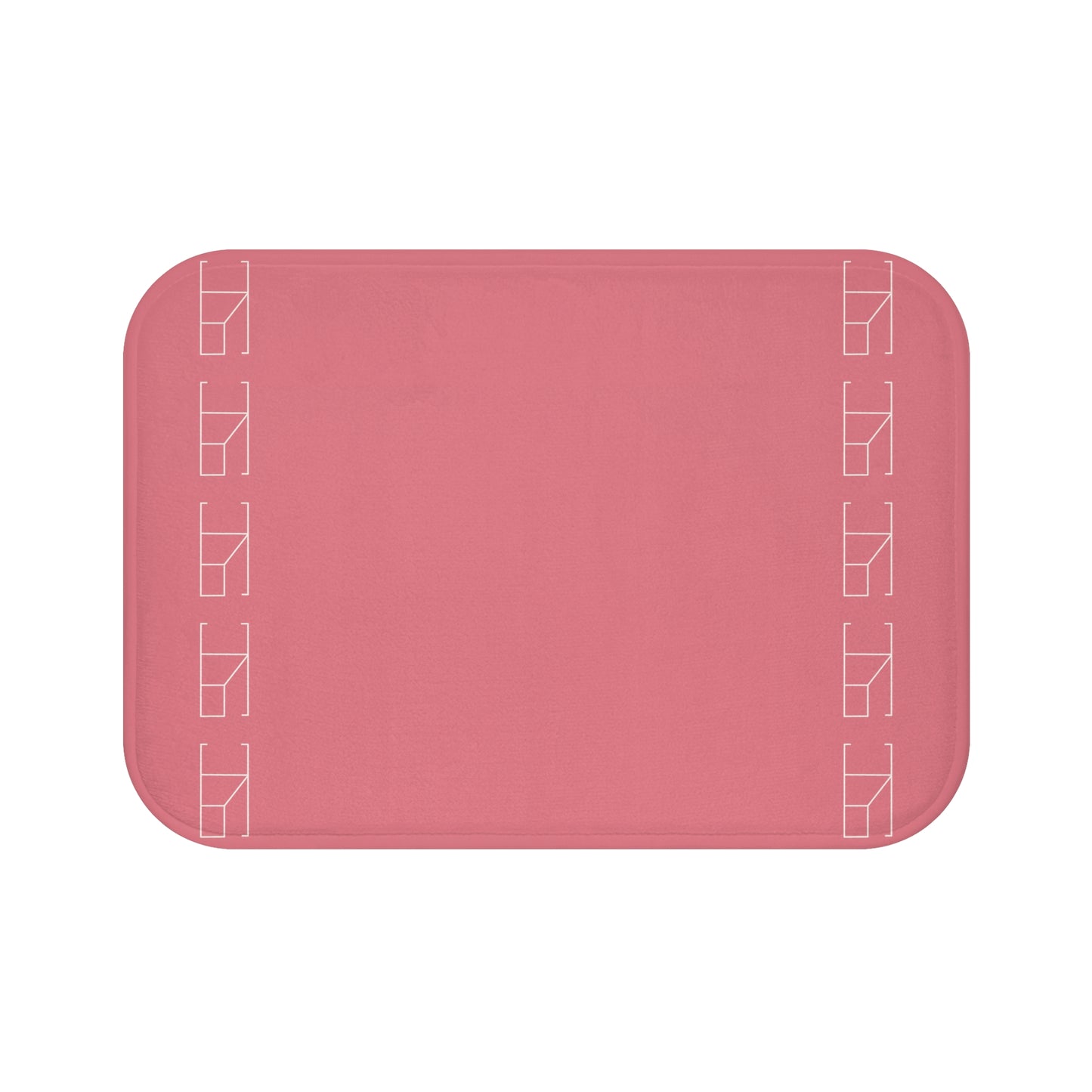 Memory Foam Bath Mat - Light Coral