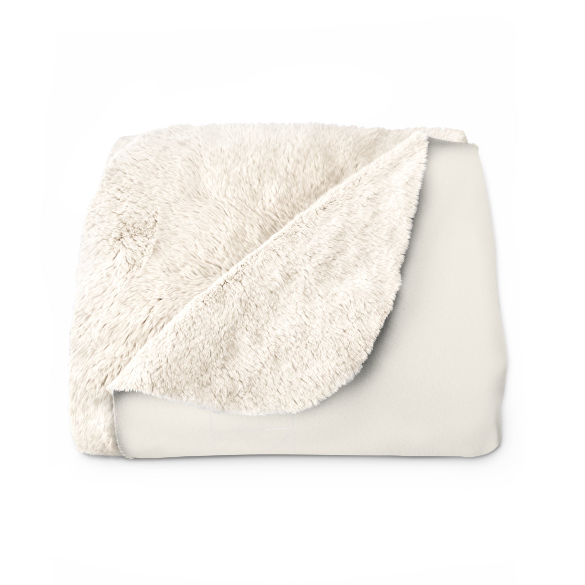 Sherpa Fleece Blanket - Bone White