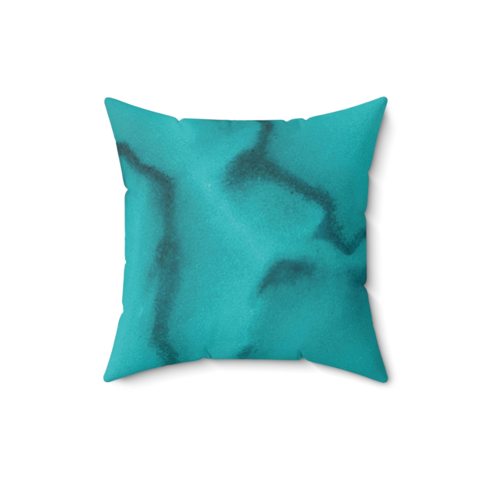 Azure Alchemy Collection - Faux Suede Throw Pillow