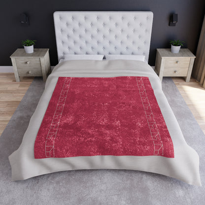 Velveteen Blanket - Cerise