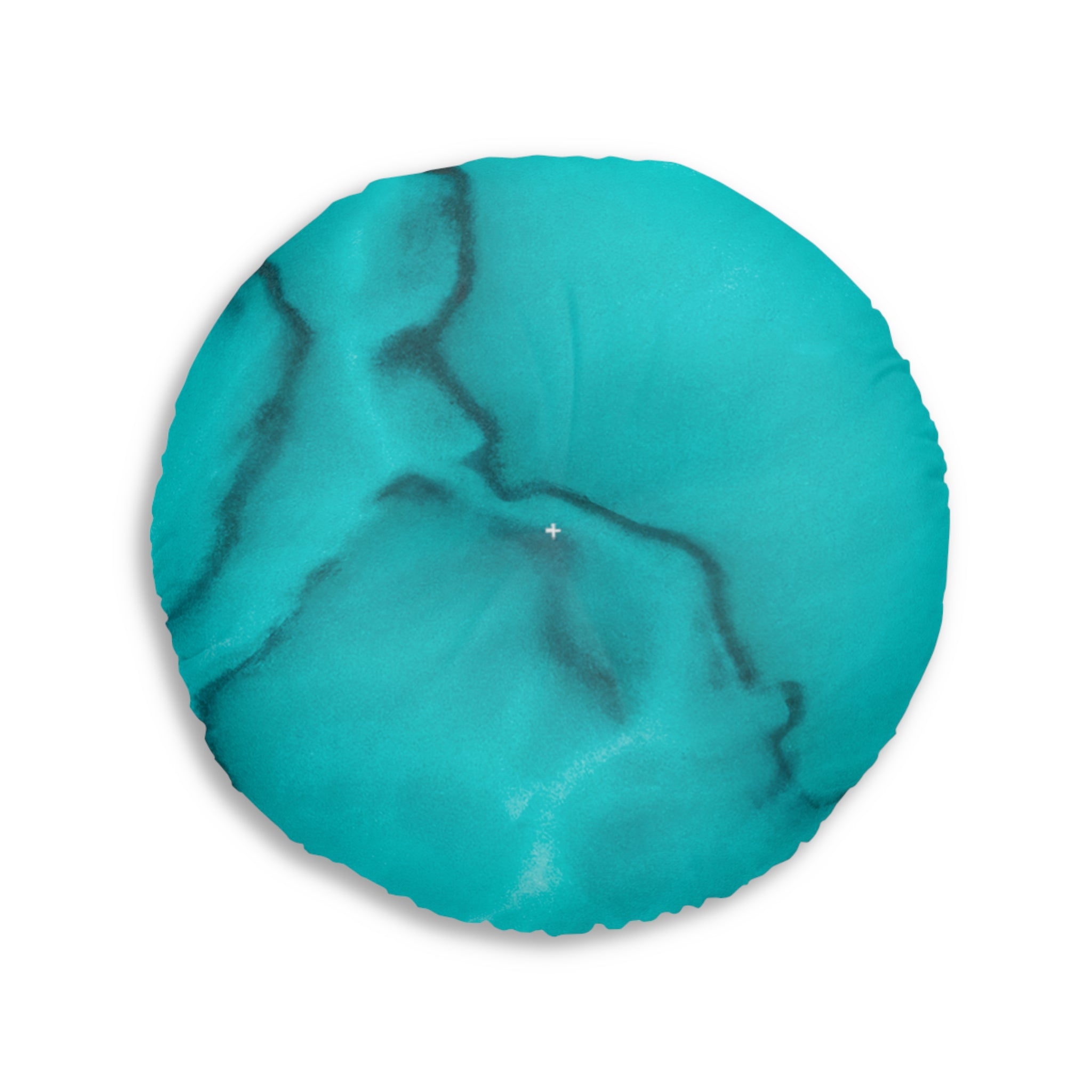 Azure Alchemy Collection - Round Tufted Floor Pillow