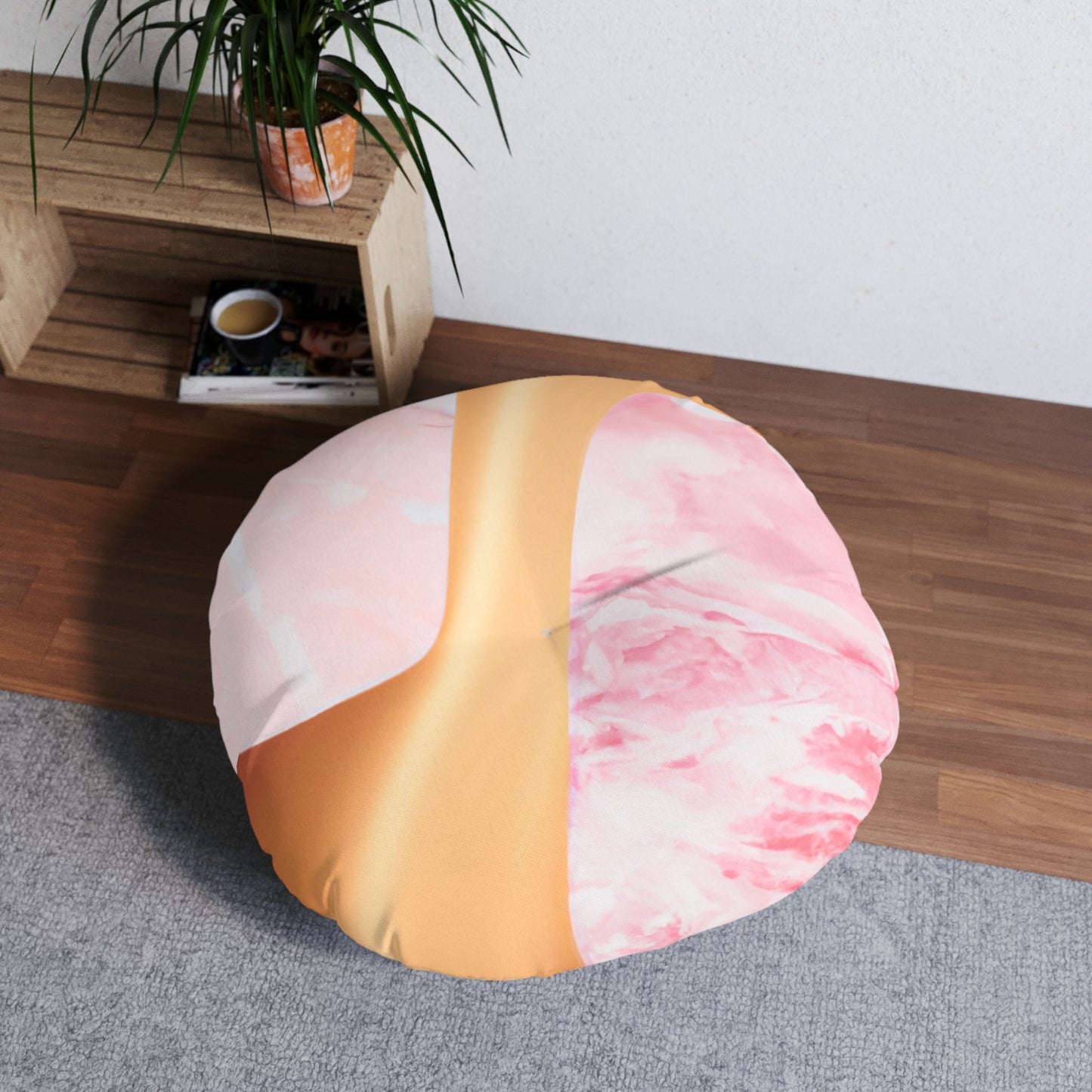 Mirage Collection - Round Tufted Floor Pillow