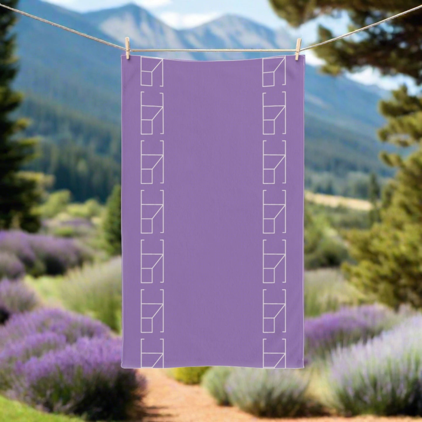 Hand Towel - Mountain's Lavender