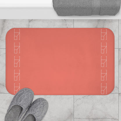 Memory Foam Bath Mat - Salmon