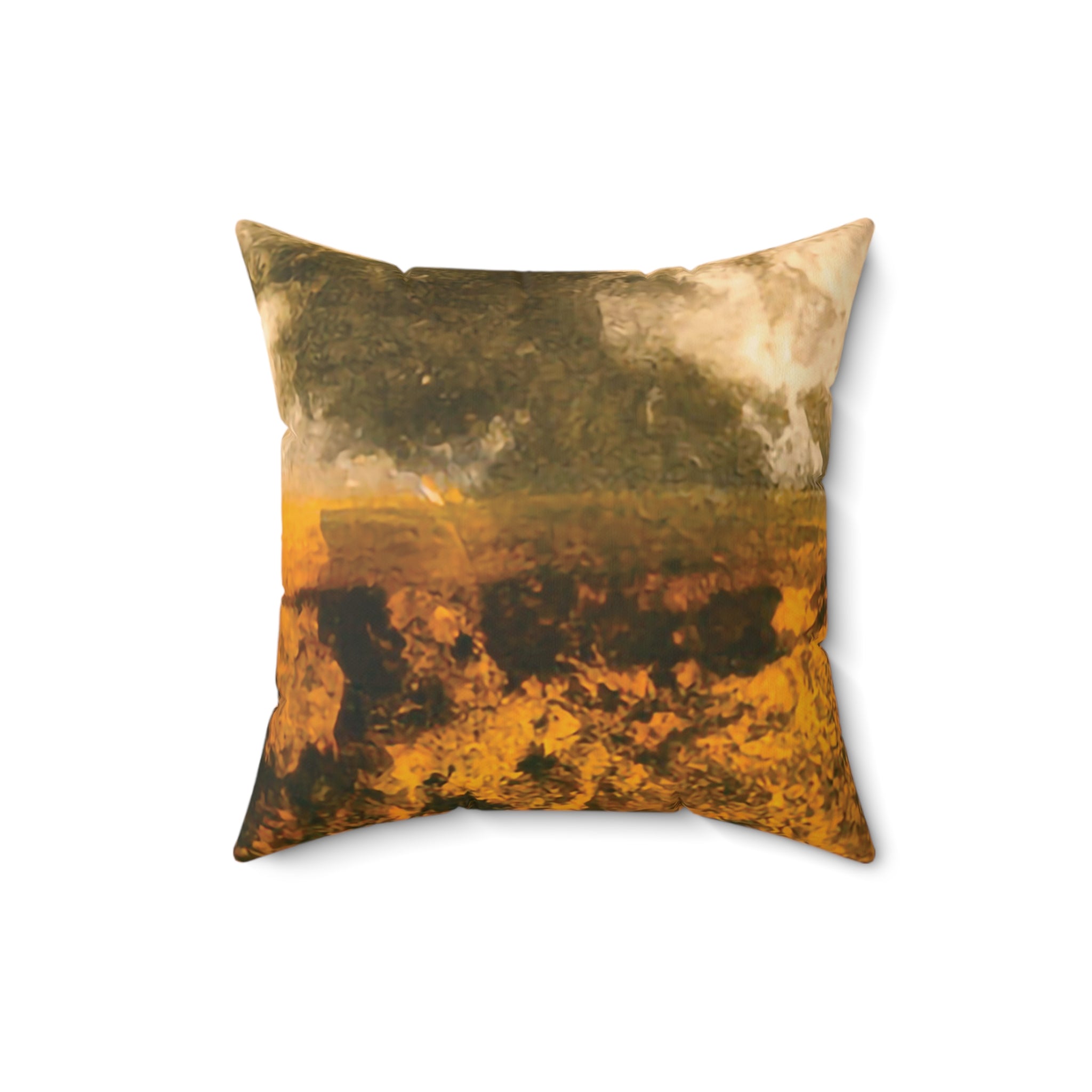 Gilded Twilight Collection - Faux Suede Square Throw Pillow