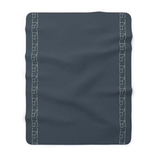 Sherpa Fleece Blanket - Charcoal