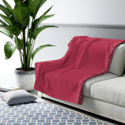 Sherpa Fleece Blanket - Cerise