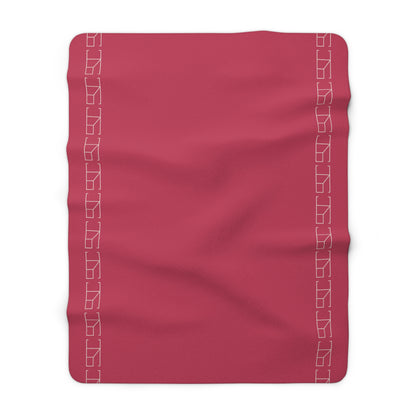 Sherpa Fleece Blanket - Cerise