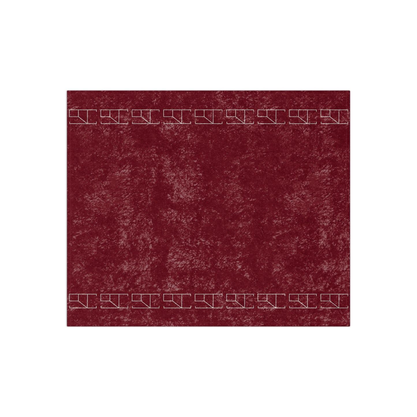 Velveteen Blanket - Burgundy