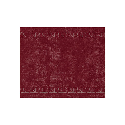 Velveteen Blanket - Burgundy