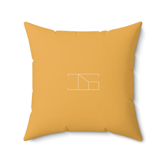 Faux Suede Throw Pillow - Hunyadi Orange