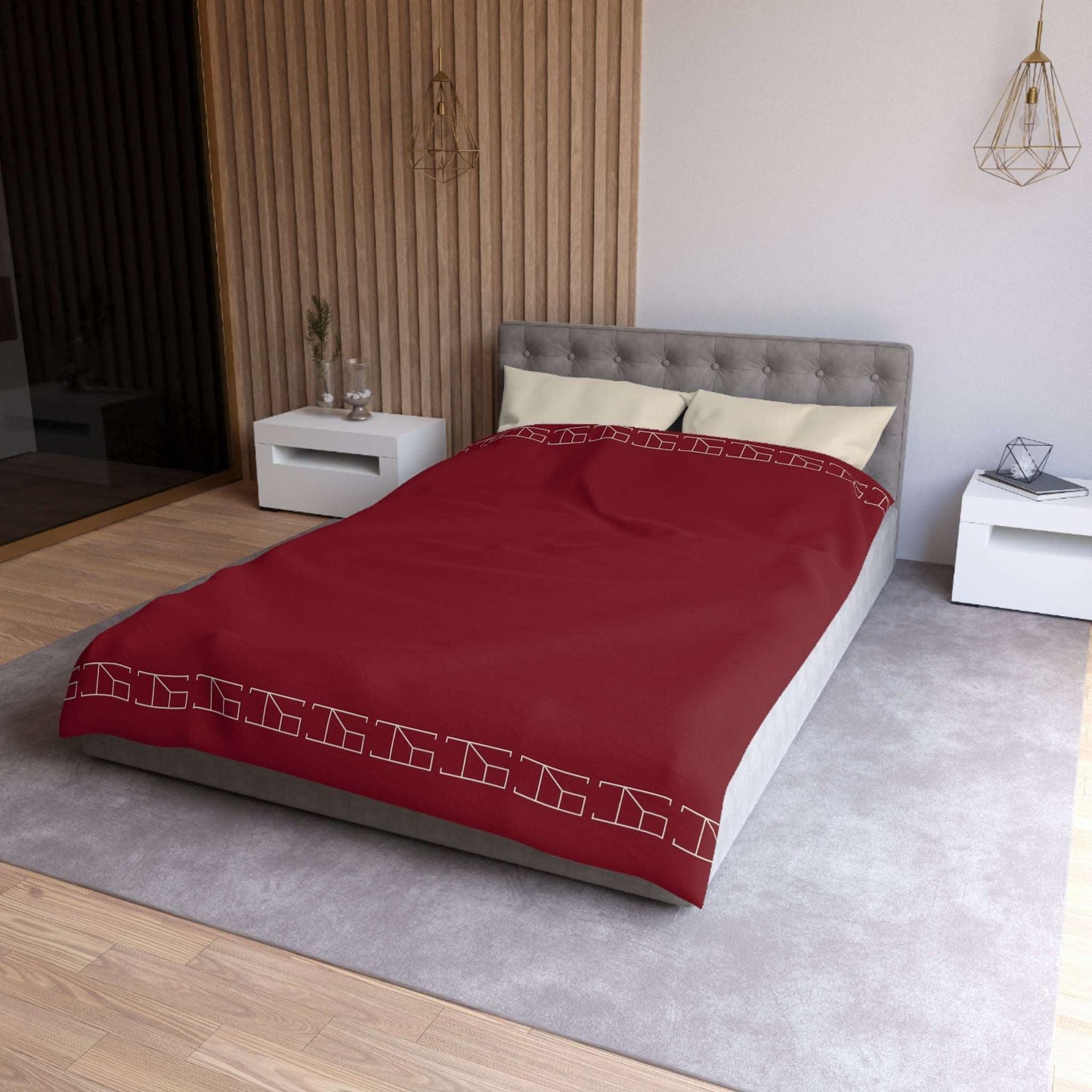 Duvet Cover - Burgundy