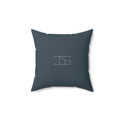 Faux Suede Throw Pillow - Charcoal