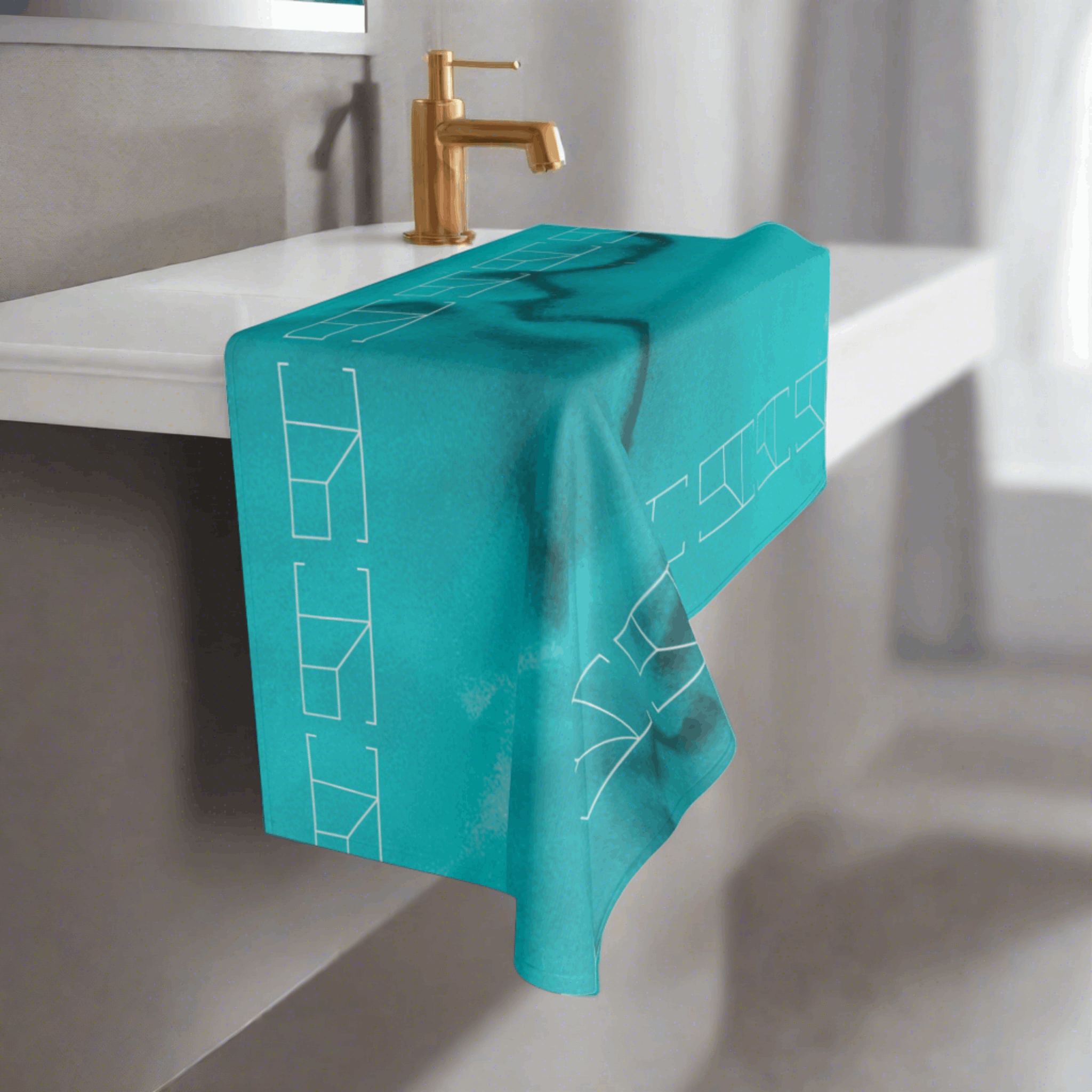 Hand Towel - Azure Alchemy Collection
